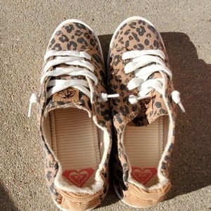 Roxy Bayshore Cheetah Print Shoes